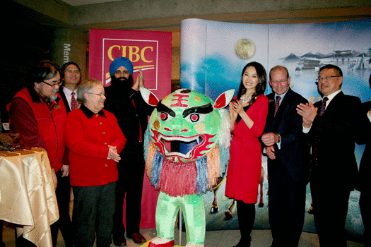 Miss Chinese Vancouver 2013 Cindy Zhong
Officiating Guest at 2014 Lunar Fest