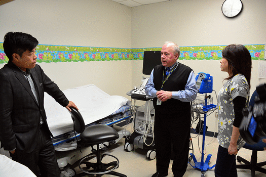 Mary Lo and Delon Lew visit BC Children’s Hospital