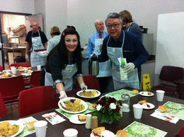 Fairchild TV Participates in Serving Christmas Meals