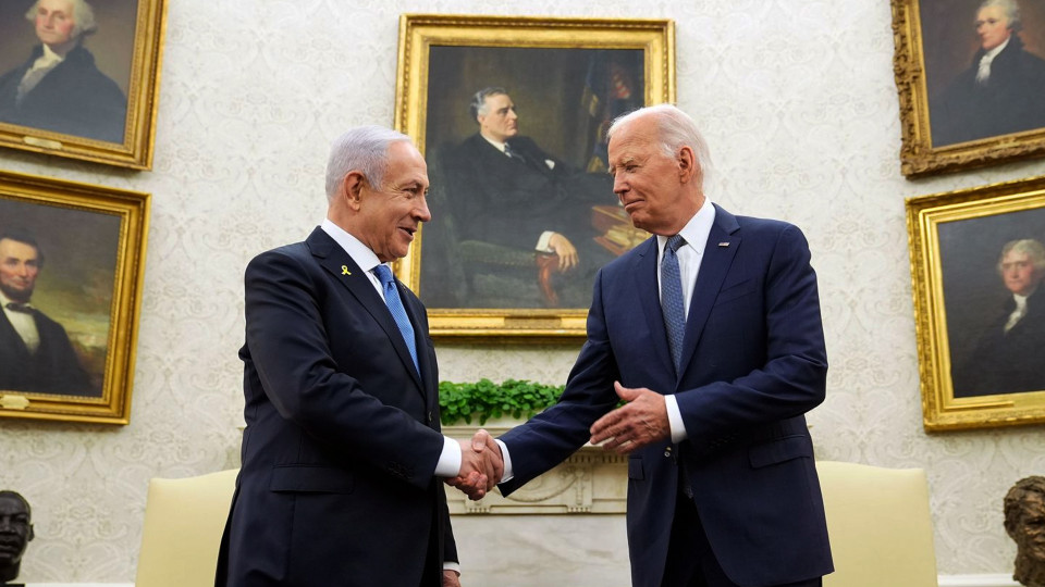 以色列總理內塔尼亞胡會見美國總統拜登