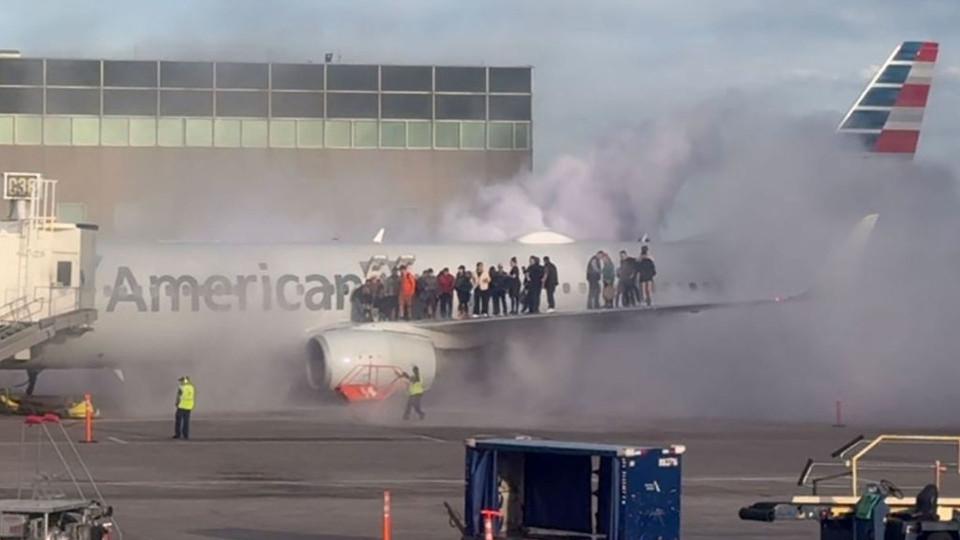 Photo of AA Flight Fire